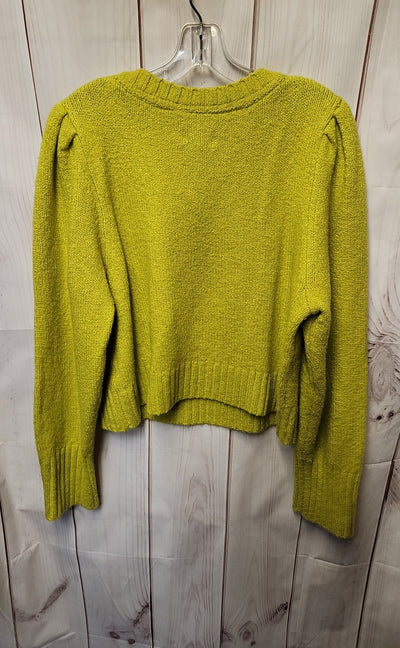 Maeve Anthropologie Women's Size XL Petite Lime Green Sweater