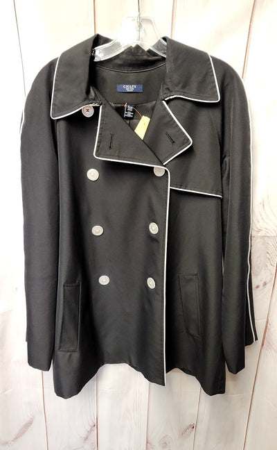 Chaps Women's Size XL Petite Black Coat
