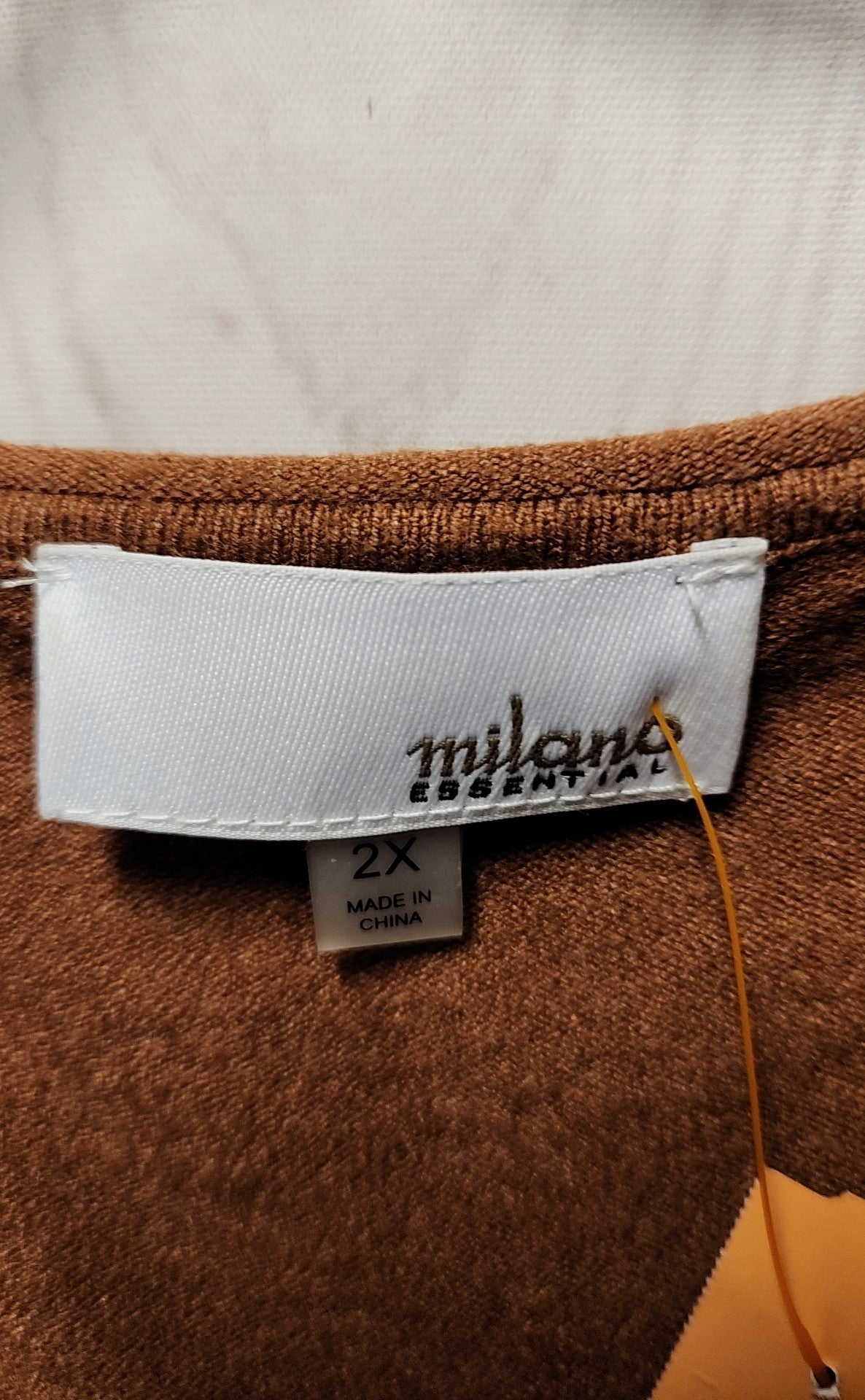Milano Women's Size 2X Brown Sweater