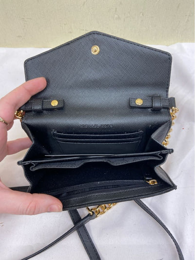 Michael Kors Black Leather Purse Bag