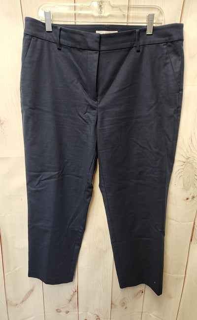 Loft Women's Size 14 Navy Pants Curvy The Riviera Slim