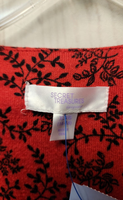 Secret Treasures Women's Size XL Red Nightgown