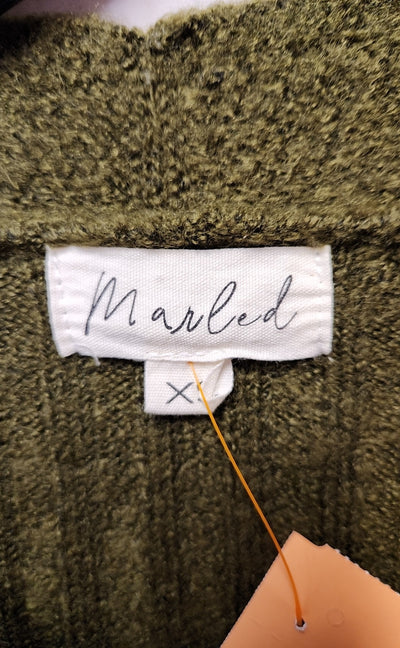 Marled Women's Size XS Green Cardigan