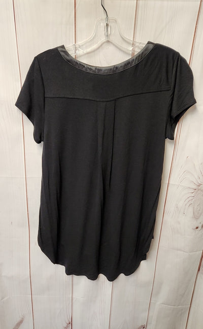 Alfani Women's Size L Black Short Sleeve Top