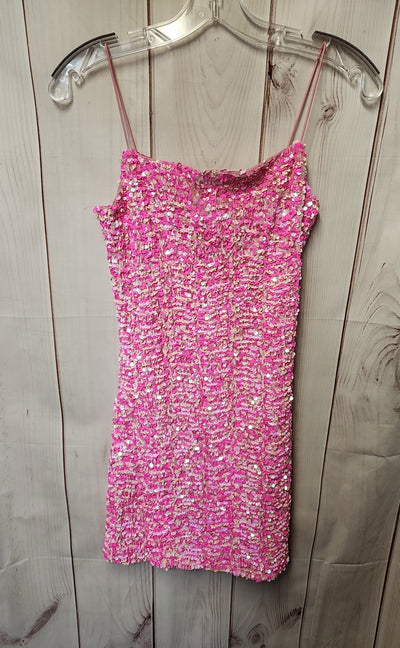 NWT Thirty/Thirty LA Women's Size S Pink Sequined Dress