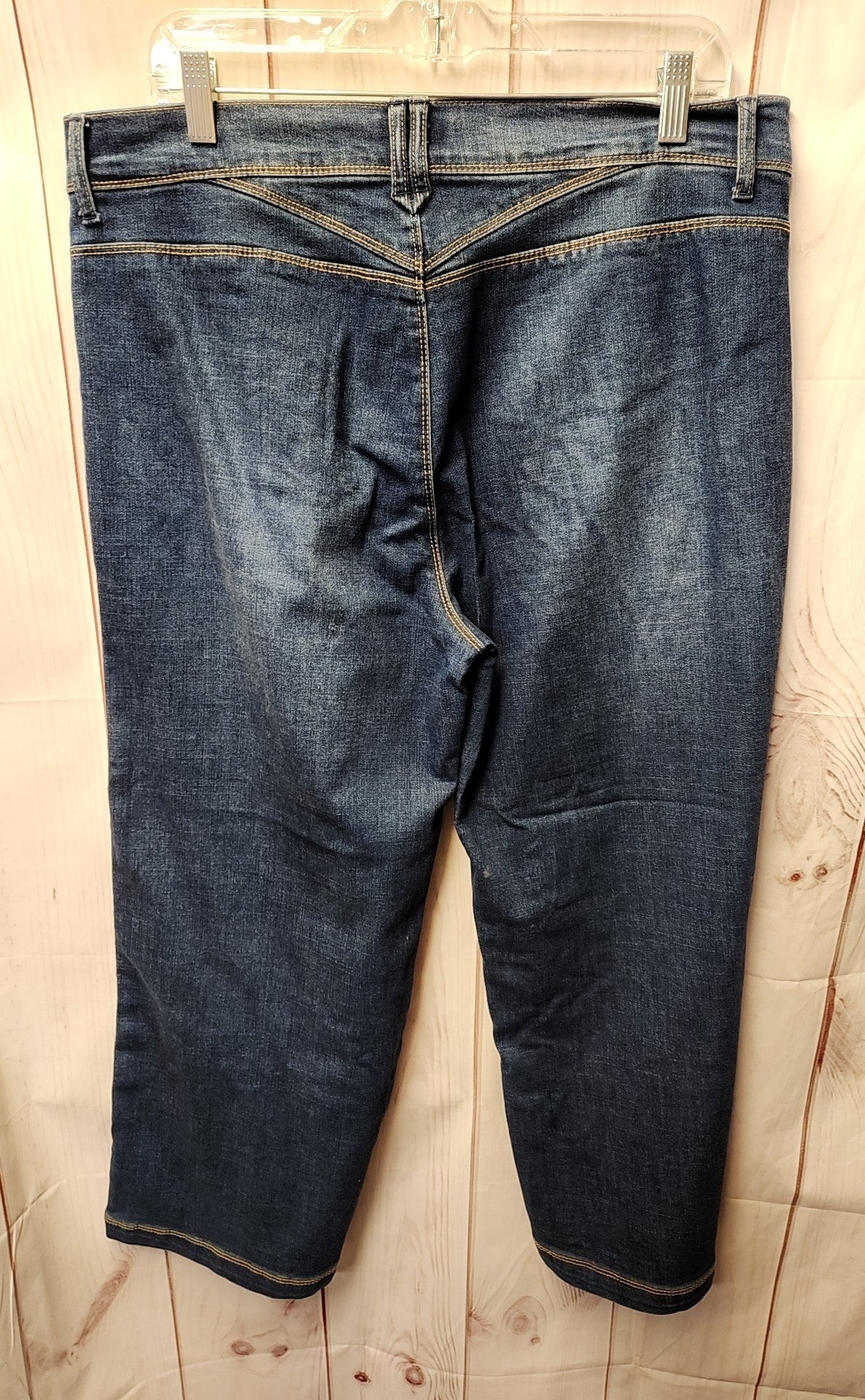Curve Appeal Women's Size 32 (13-14) Blue Jeans High Rise Wide Leg