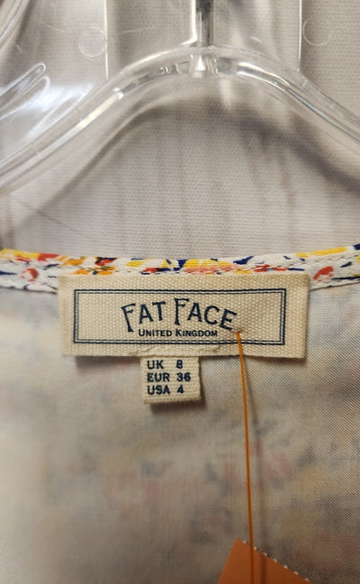 Fat Face Women's Size 4 Yellow Floral Dress