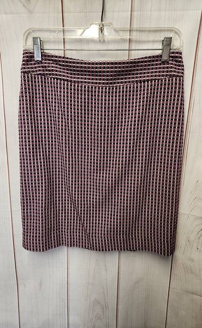 Ann Taylor Women's Size 4 Petite Black & Pink Skirt
