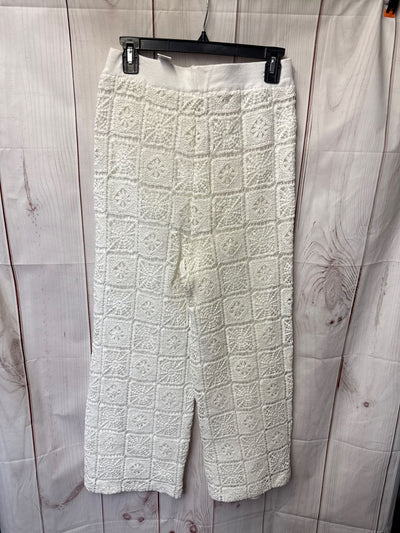 JustFab Women's Size S White Lace Pants