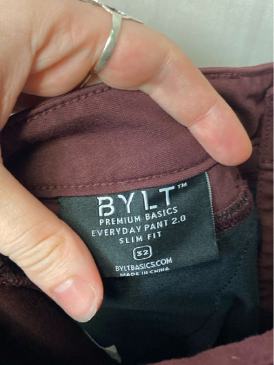Bylt Men's Size 32 Maroon Pants
