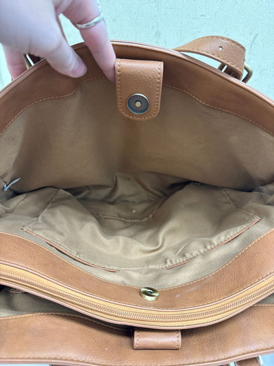 Ecosusi Tan Leather Tote Bag