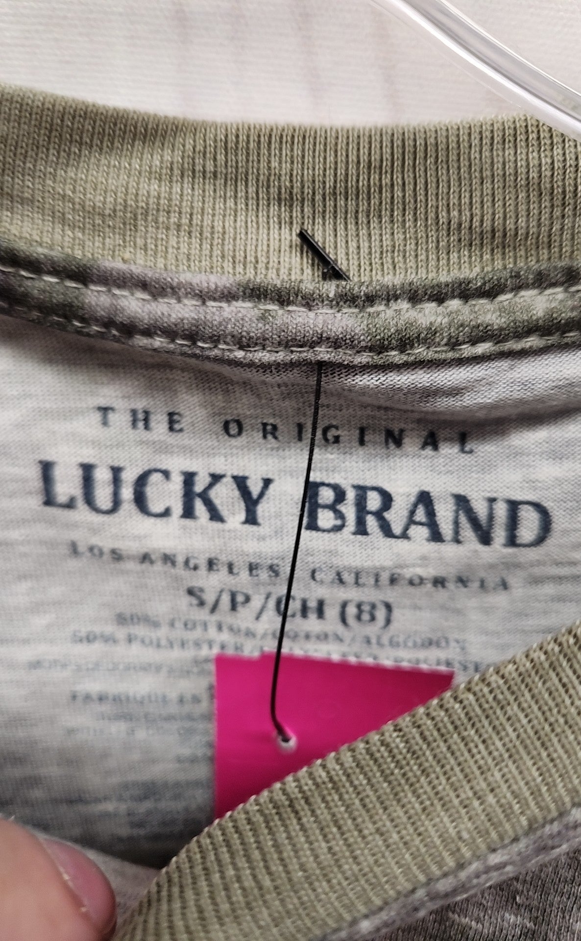 Lucky Brand Boy's Size 8 Olive Shirt