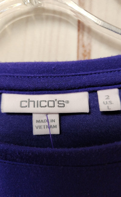 Chico's Women's Size 2 = US L Purple Sweatshirt
