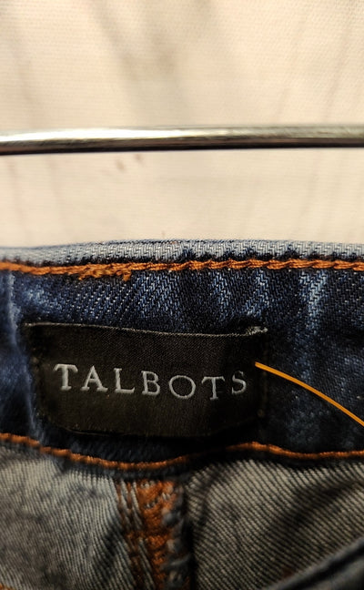 NWT Talbots Women's Size 4 Petite Blue Jeans High Waist Relaxed Jean