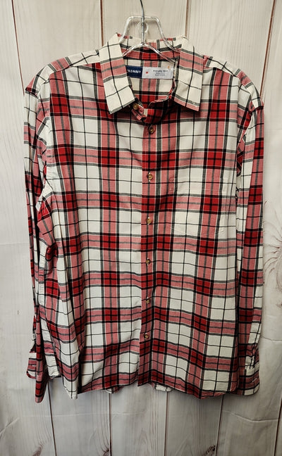 Old Navy Men's Size M Red & White Shirt