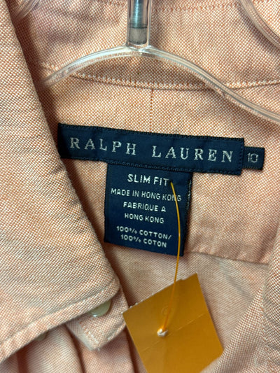Ralph Lauren Boy's Size 10 Pink Shirt