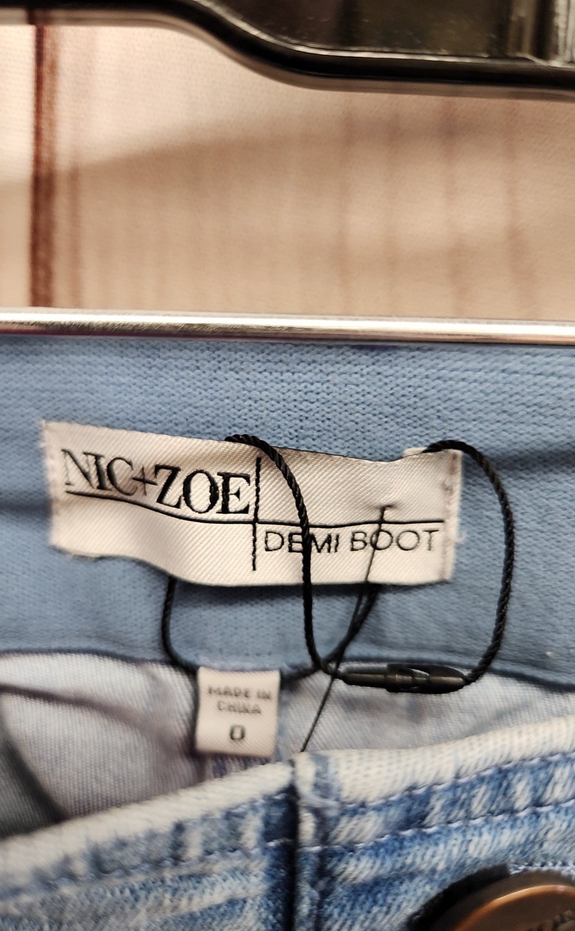 Nic & Zoe Women's Size 25 (0) Demi Boot Blue Jeans