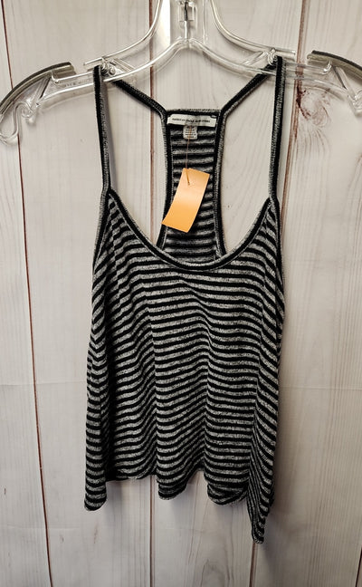 American Eagle Women's Size XS Black & Gray Sleeveless Top