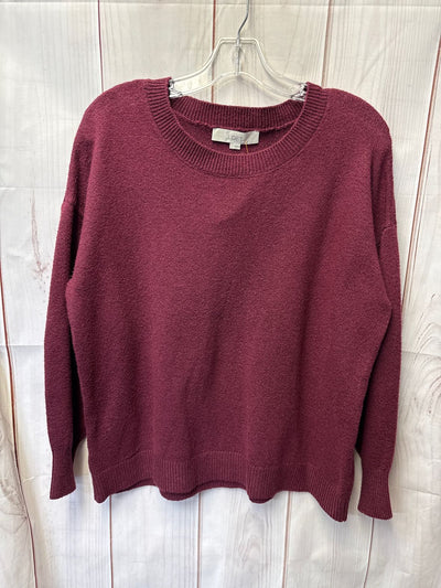 Loft Women's Size L Maroon Sweater