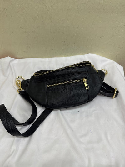 Black Leather Crossbody Purse Bag