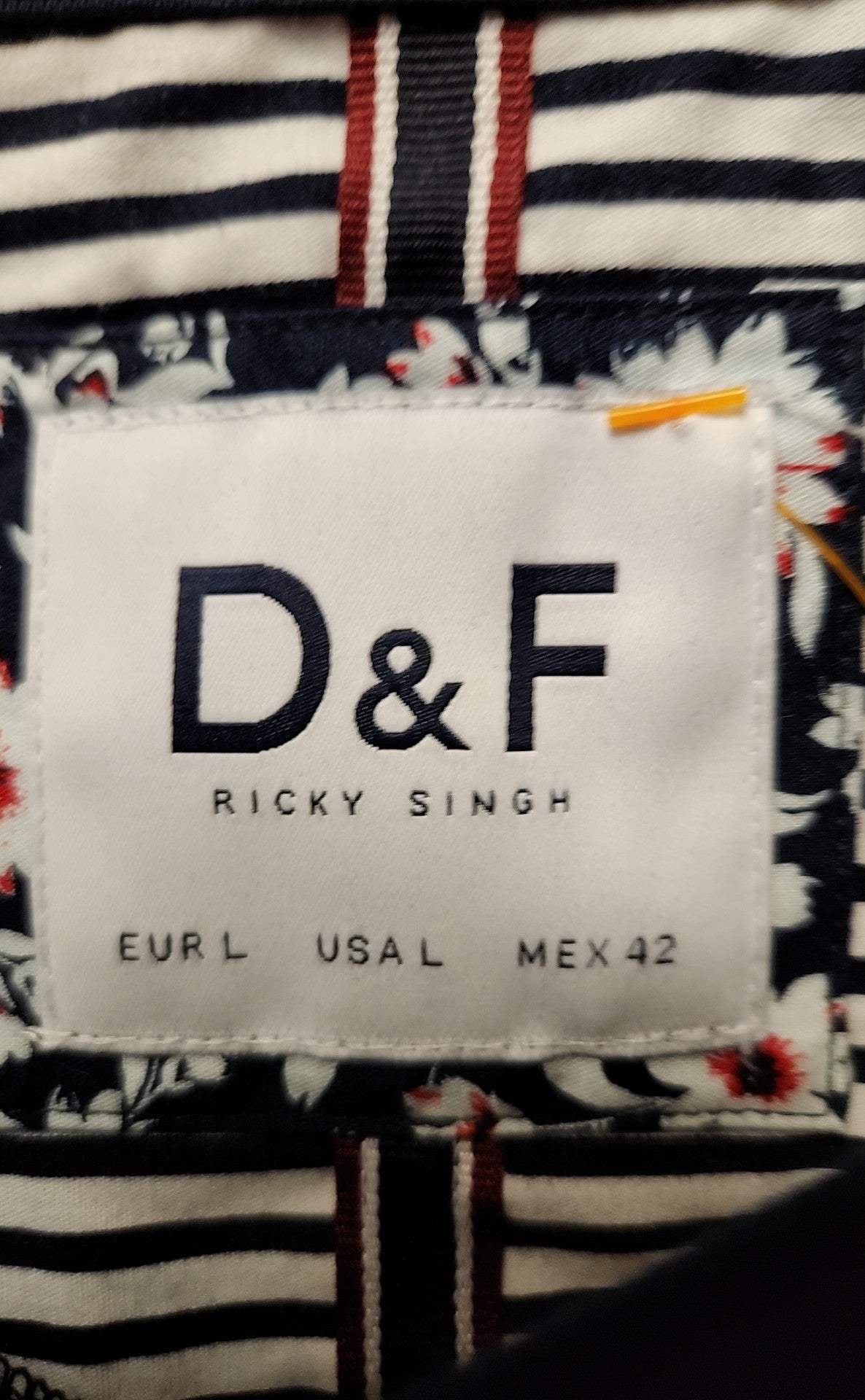 Denim & Flower Men's Size L Navy Sweatshirt