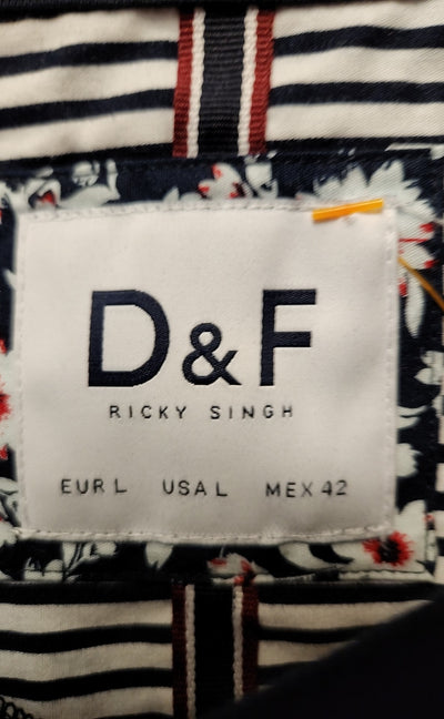 Denim & Flower Men's Size L Navy Sweatshirt