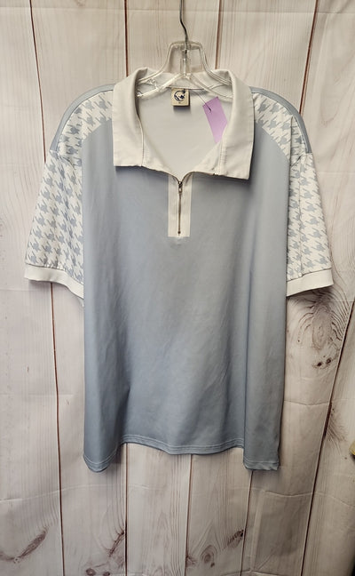 Harddaddy Men's Size XL Blue & White Shirt