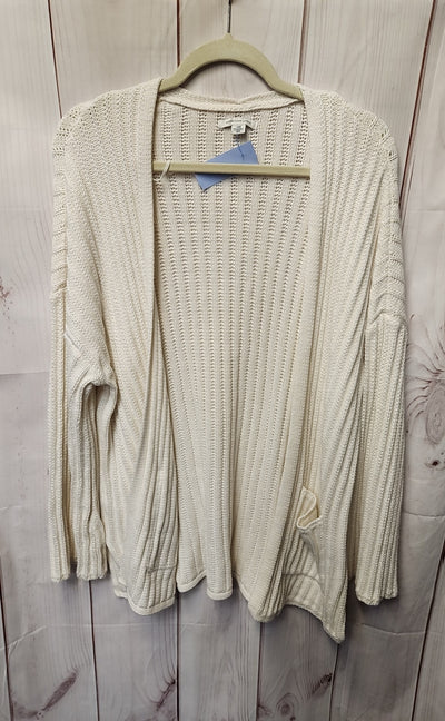American Eagle Women's Size L White Cardigan