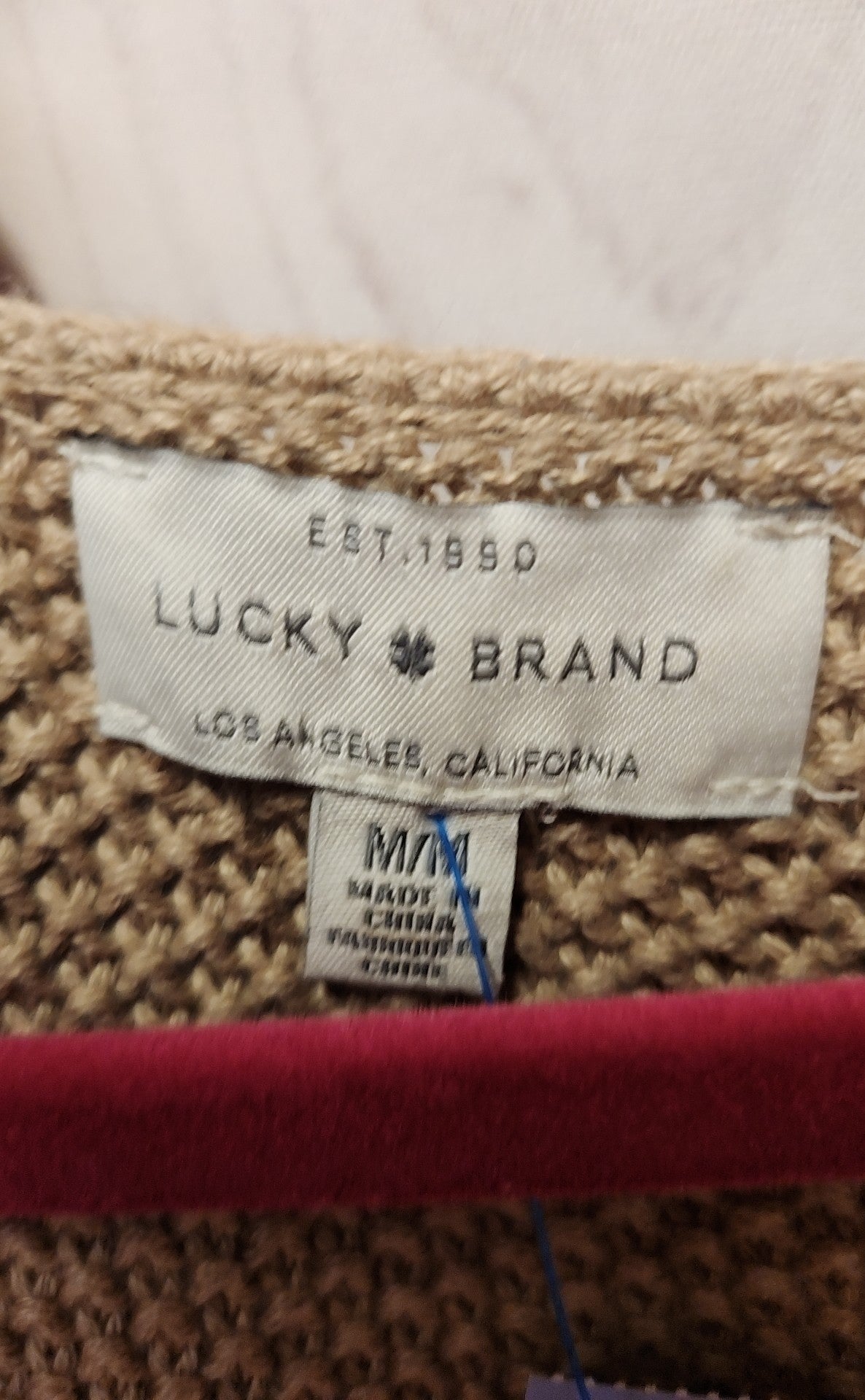 Lucky Brand Women's Size M Tan Sweater
