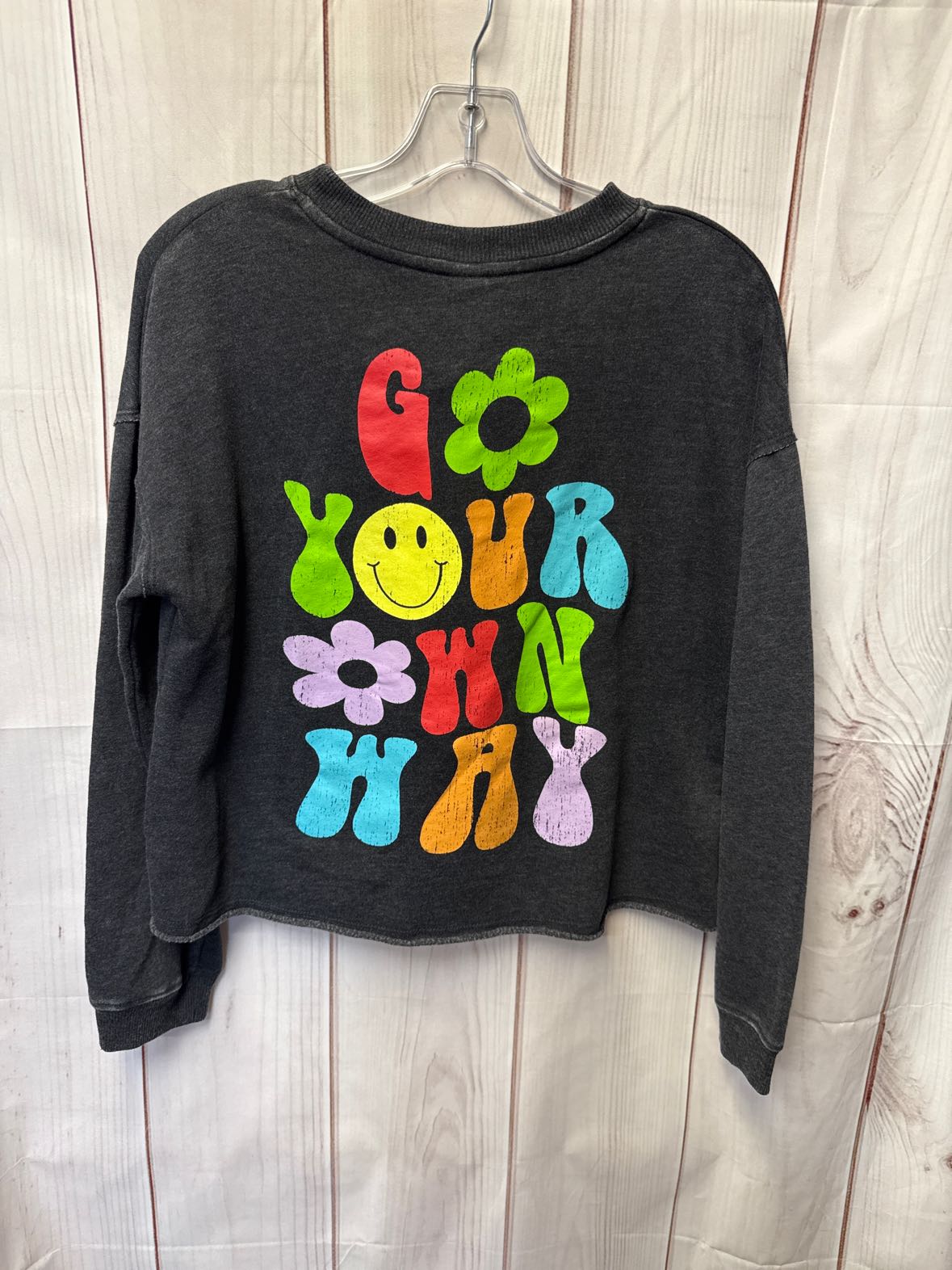 Art Girl's Size 14 Gray Sweatshirt
