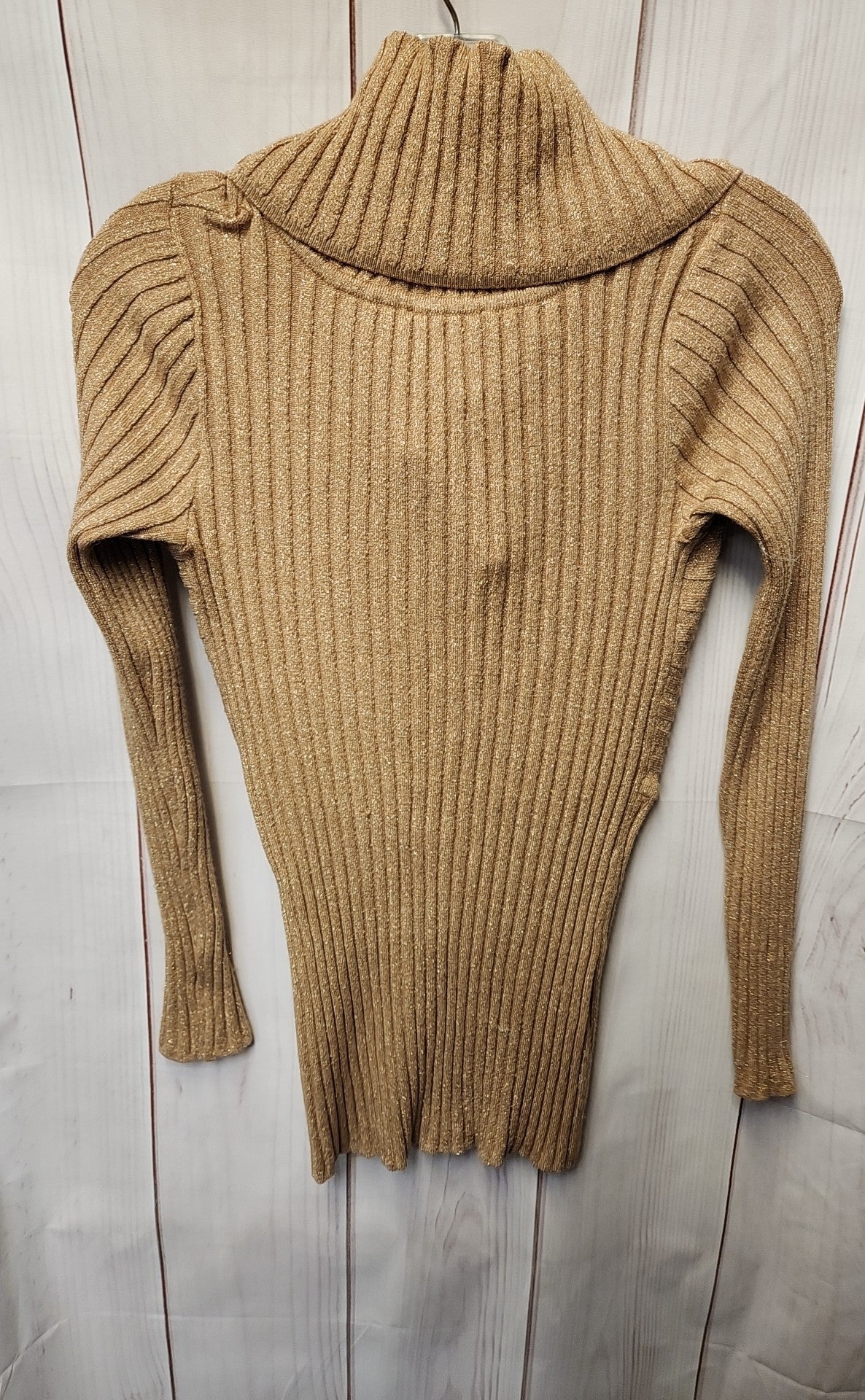 INC Women's Size S Tan Metallic Sweater
