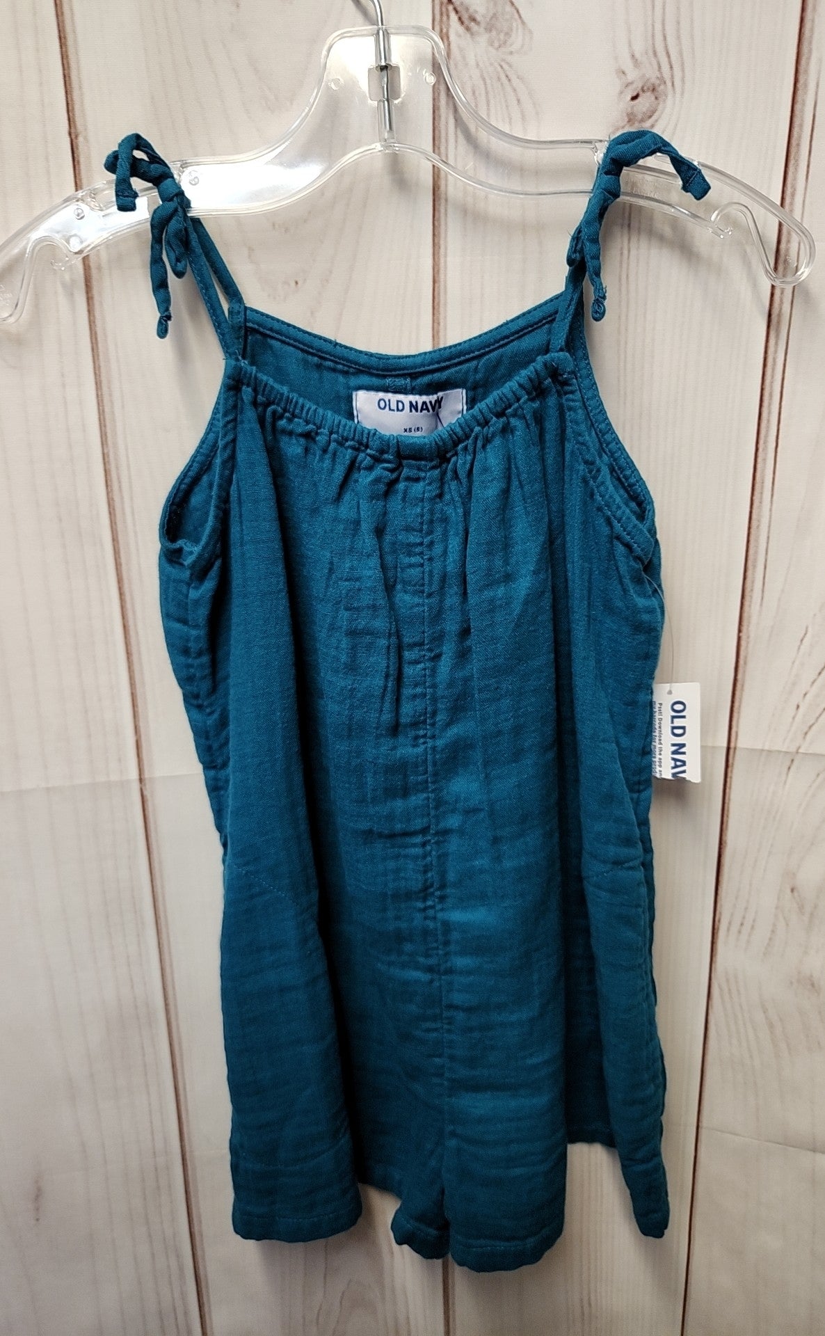 NWT Old Navy Girl's Size XS 5 Teal Romper