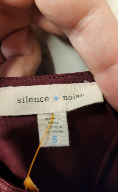 Silence & Noise Women's Size S Maroon Jumpsuit
