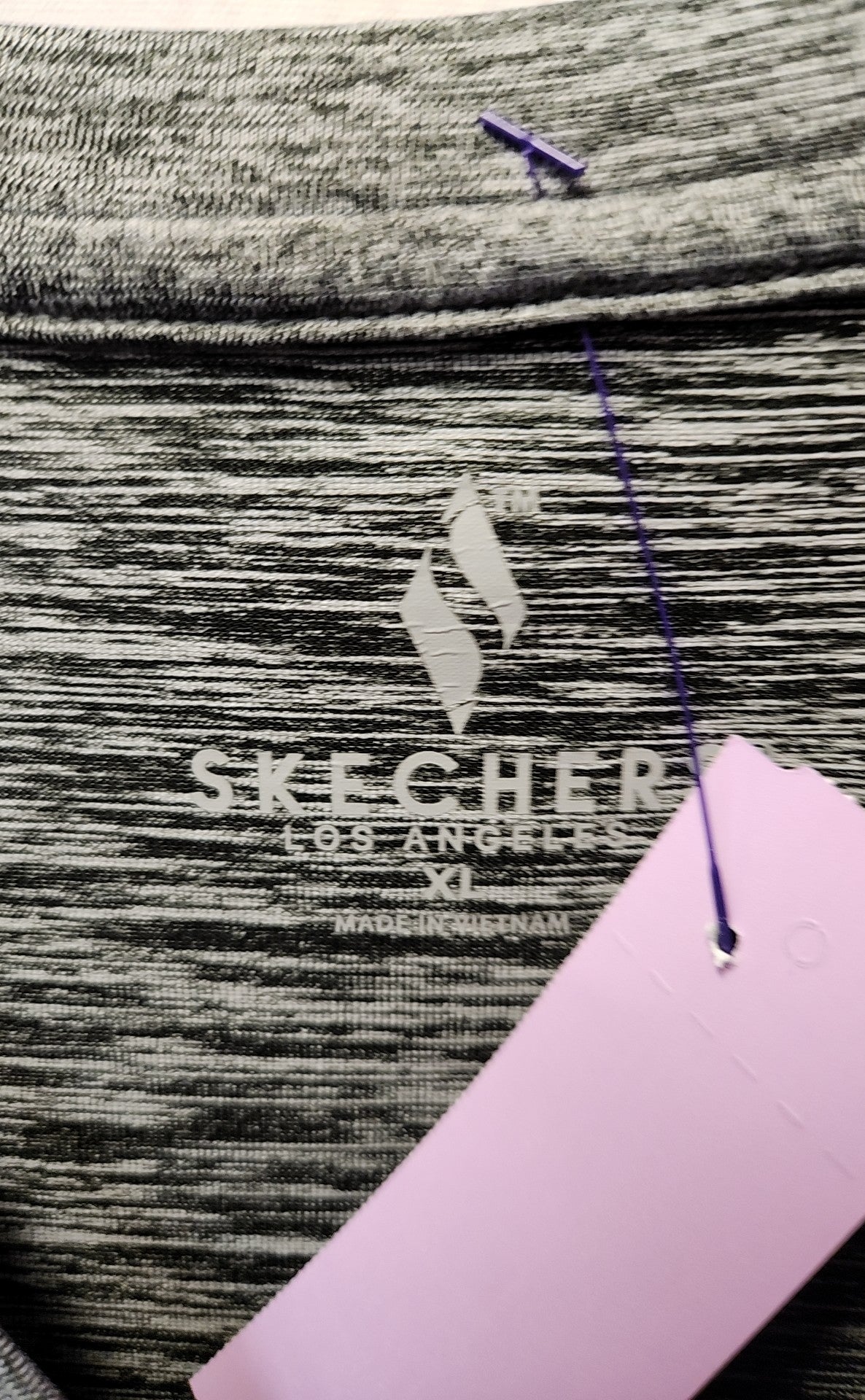 Skechers Women's Size XL Gray Short Sleeve Top