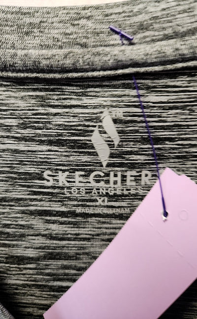 Skechers Women's Size XL Gray Short Sleeve Top