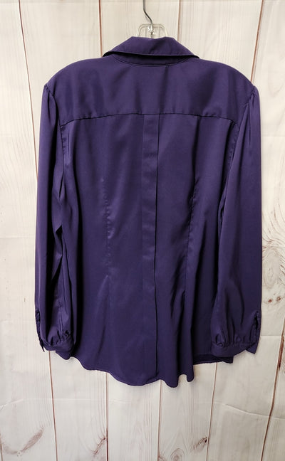 Alfani Women's Size 12 Purple Long Sleeve Top
