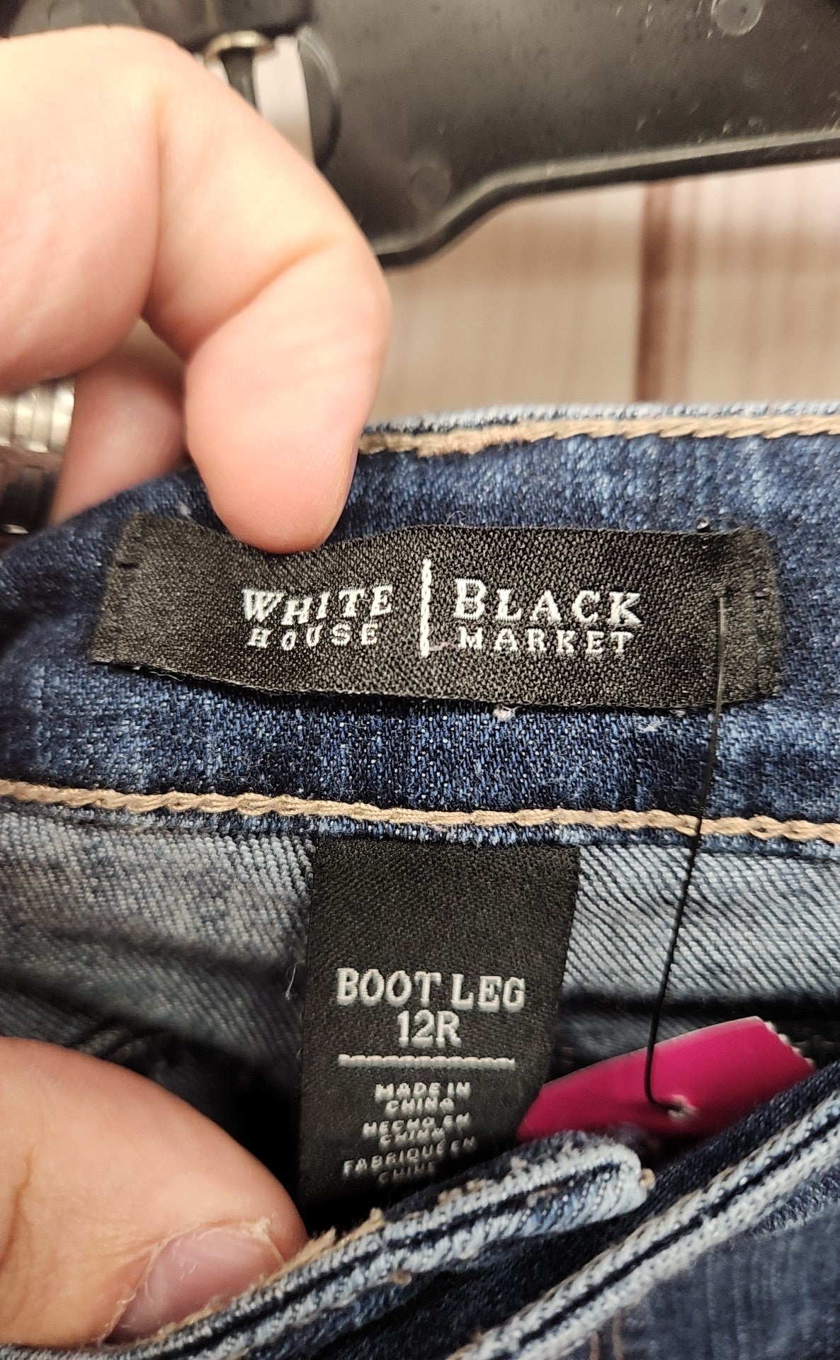 White House Black Market Women's Size 31 (11-12) Boot Leg Blue Jeans