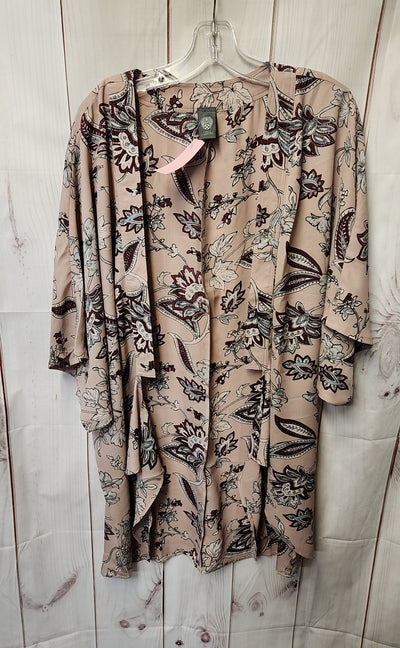 Vince Camuto Women's Size One Size Pink Floral Cardigan