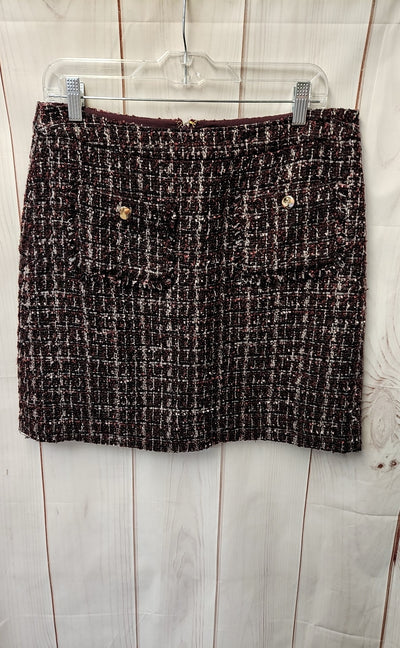 Loft Women's Size 10 Black & Purple Skirt