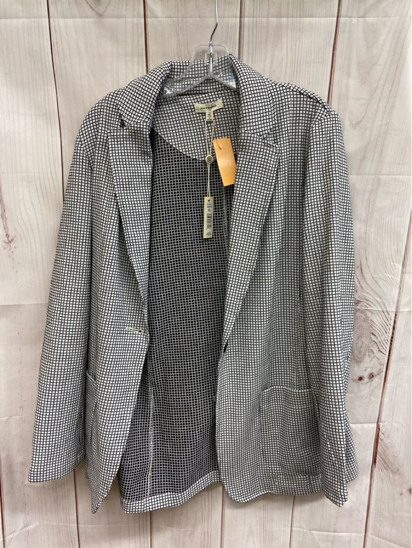 NWT Max Studio Women's Size XL White & Black Blazer
