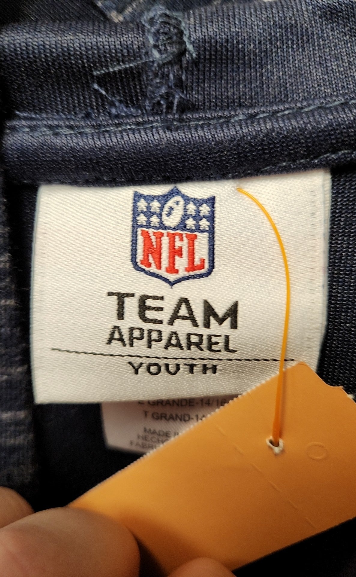 New England Patriots NFL Boy's Size 14/16 Navy Sweatshirt
