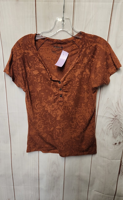 Rank 45 Women's Size S Brown Short Sleeve Top