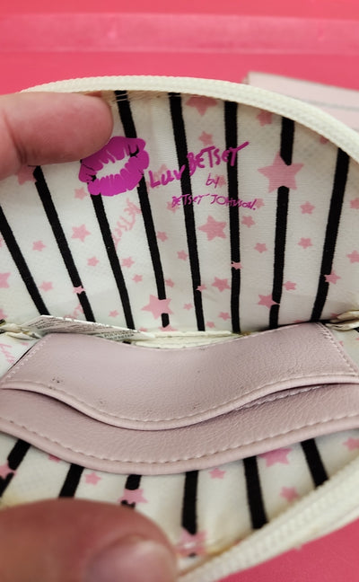 2PCS Betsey Johnson Pink Wristlet & Unicorn Pouch