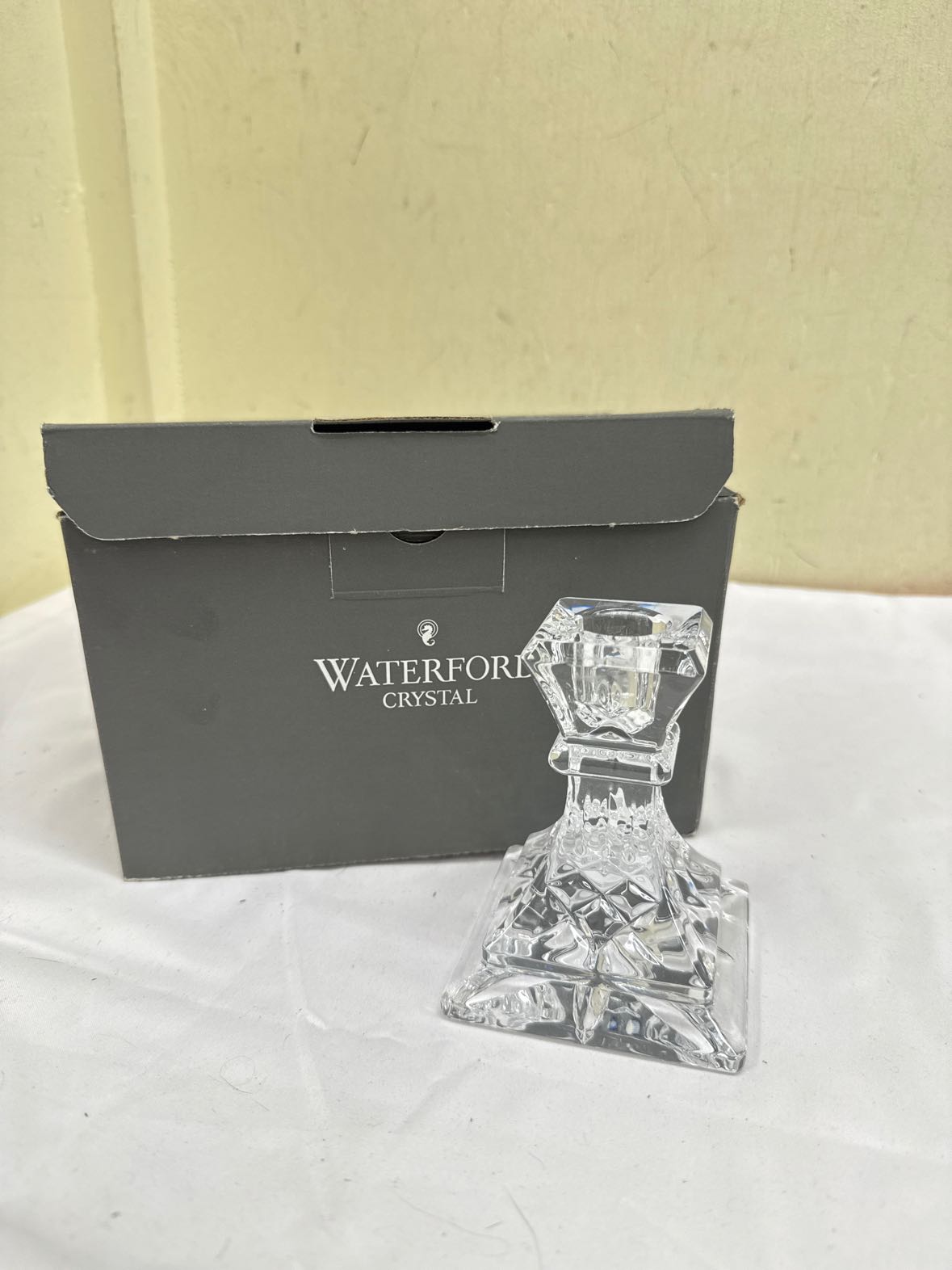 NIB Waterford Crystal 2PCS Taper Candleholder(s)