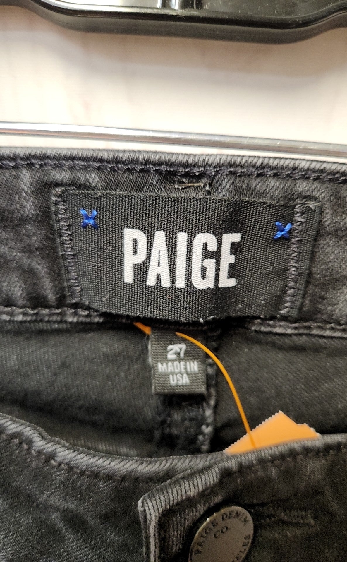 Paige Women's Size 27 (3-4) Black Jeans
