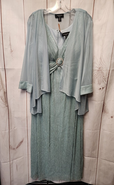 R&M Richards Women's Size 18 Light Blue Dress Set