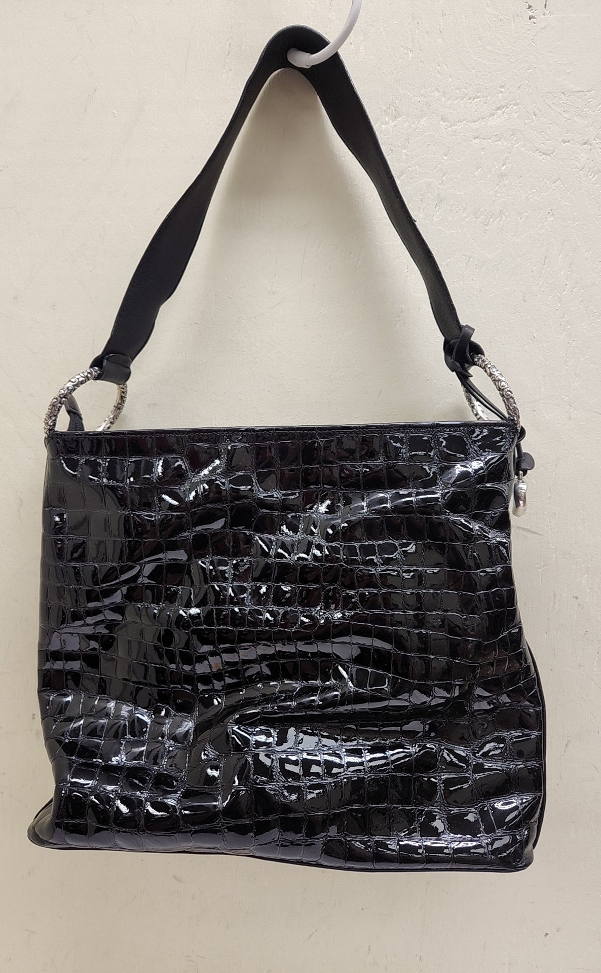 Brighton Black Leather Purse Bag