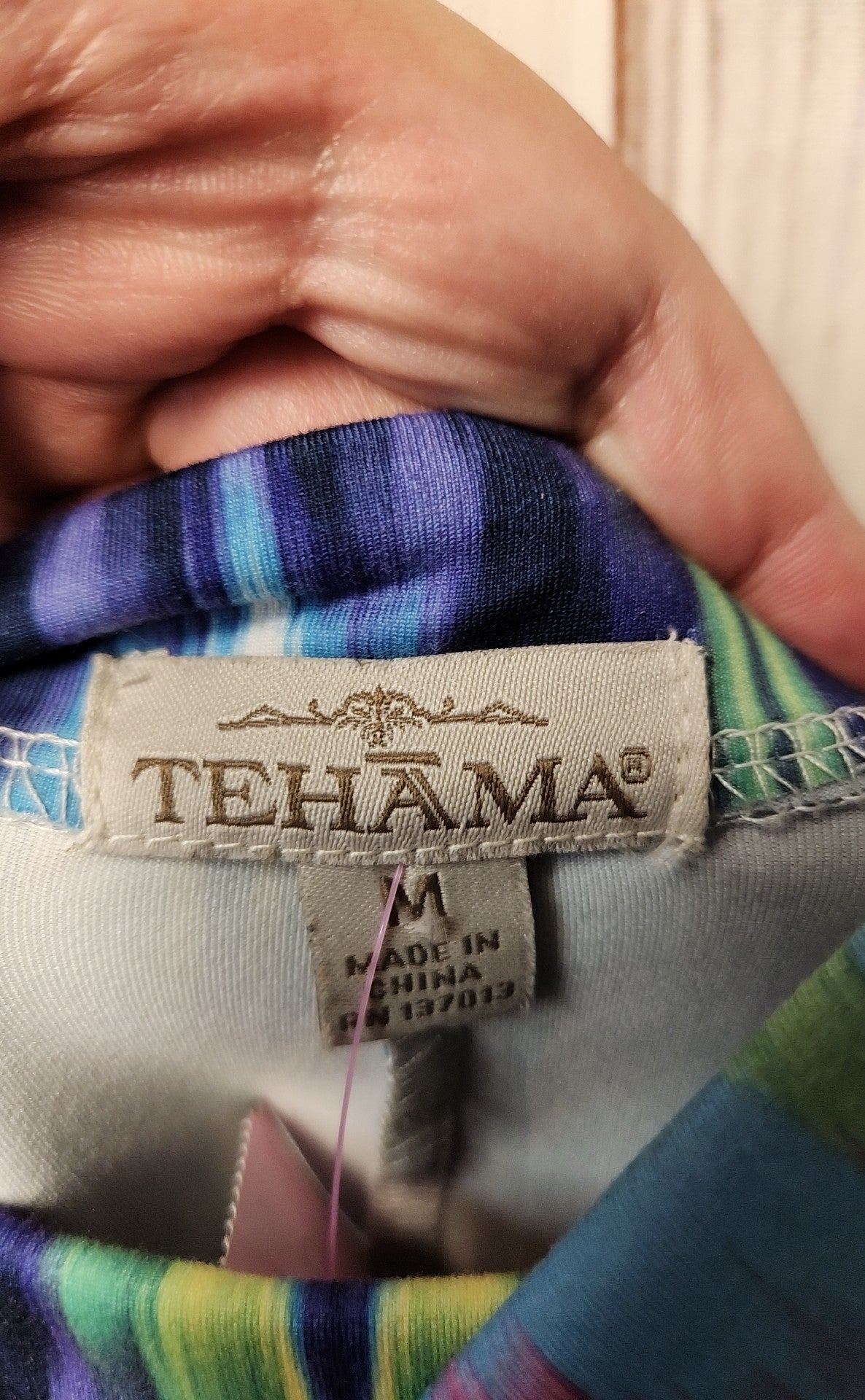 Tehama Women's Size M Blue Dress