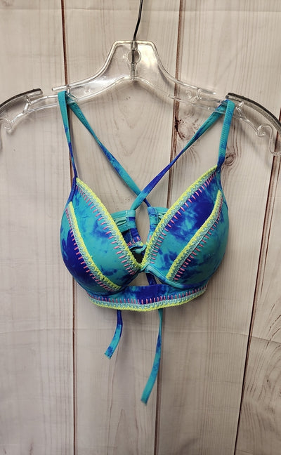 Shade Shore Women's Size 34D Blue Swim Top