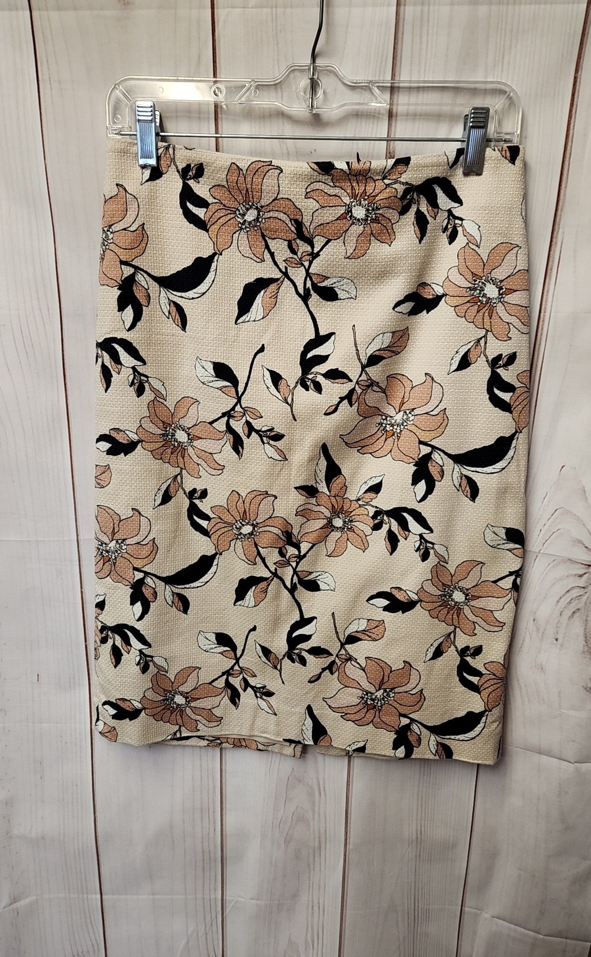 Ann Taylor Women's Size 4 Beige Floral Skirt